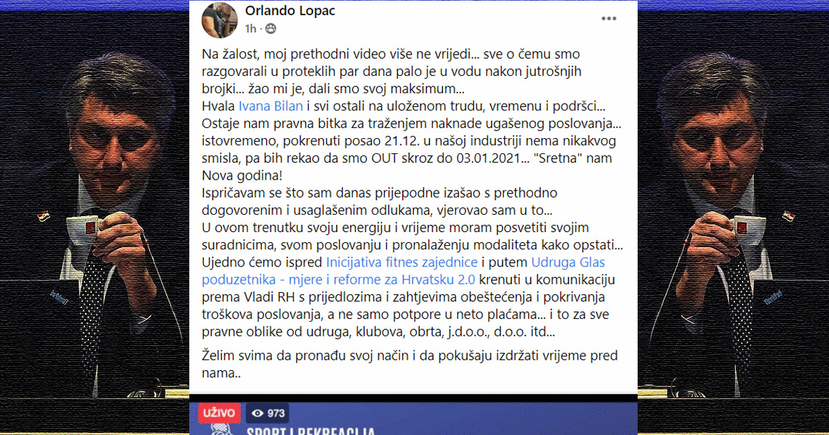 Najvažnije reakcije na novi lockdown: Istra se pobunila, poduzetnici prijete blokadom