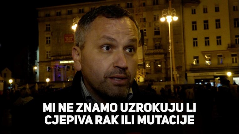 VIDEO Ovo su prosvjednici iz Zagreba: "Ne znamo uzrokuje li cjepivo rak ili mutacije"