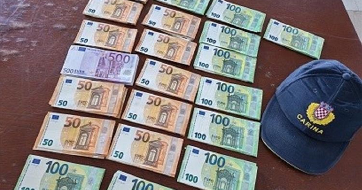 FOTO Francuz pokušao unijeti 20.000 eura u EU pa dobio visoku kaznu