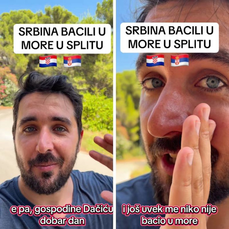 Srbin objavio video s Hvara i narugao se Dačiću: "Još uvijek me nisu bacili u more"