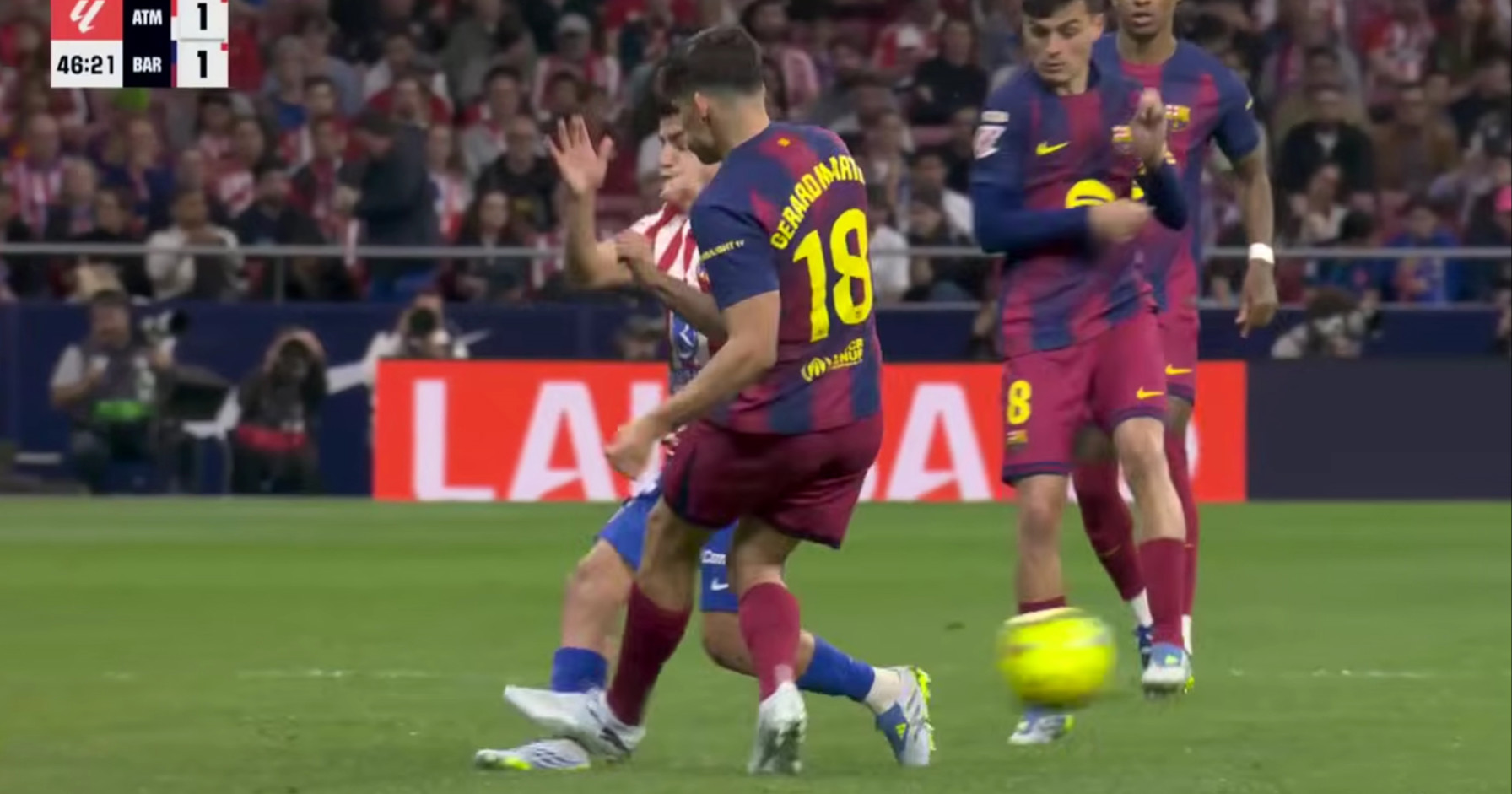 VIDEO Barceloninom igraču poništen crveni karton. Je li Atletico oštećen?