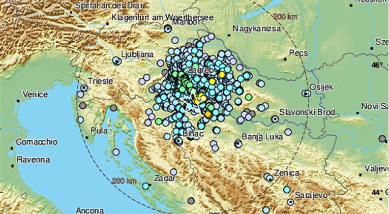 U središnjoj Hrvatskoj osjetio se novi potres. EMSC: Magnituda je 3.8