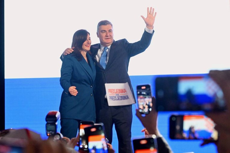 Zoran i Sanja Milanović u stožer stigli modno usklađeni - u plavom