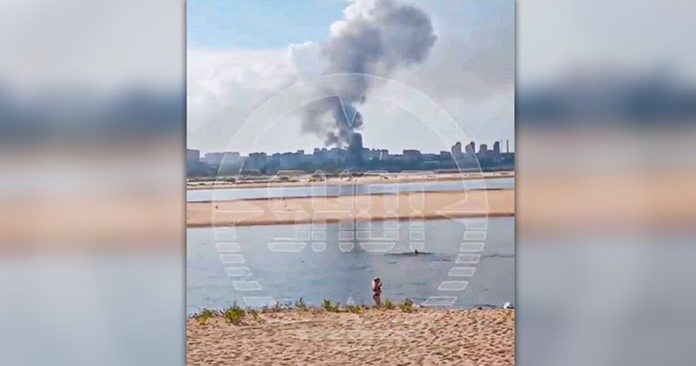 VIDEO Velik požar u ruskoj luci Volgograd