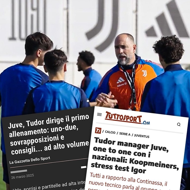 VIDEO Tudor je hit u Italiji. Snimke njegovih treninga u Juventusu su na naslovnicama