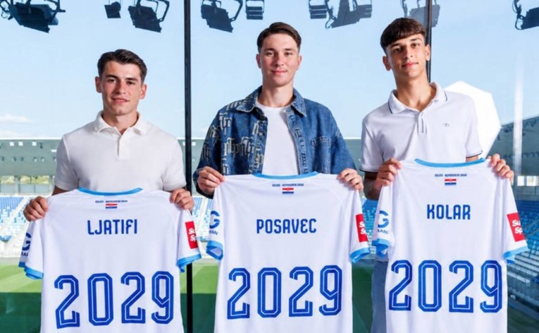 Osijek ulaže u budućnost. Tri mlada talenta potpisala nove ugovore
