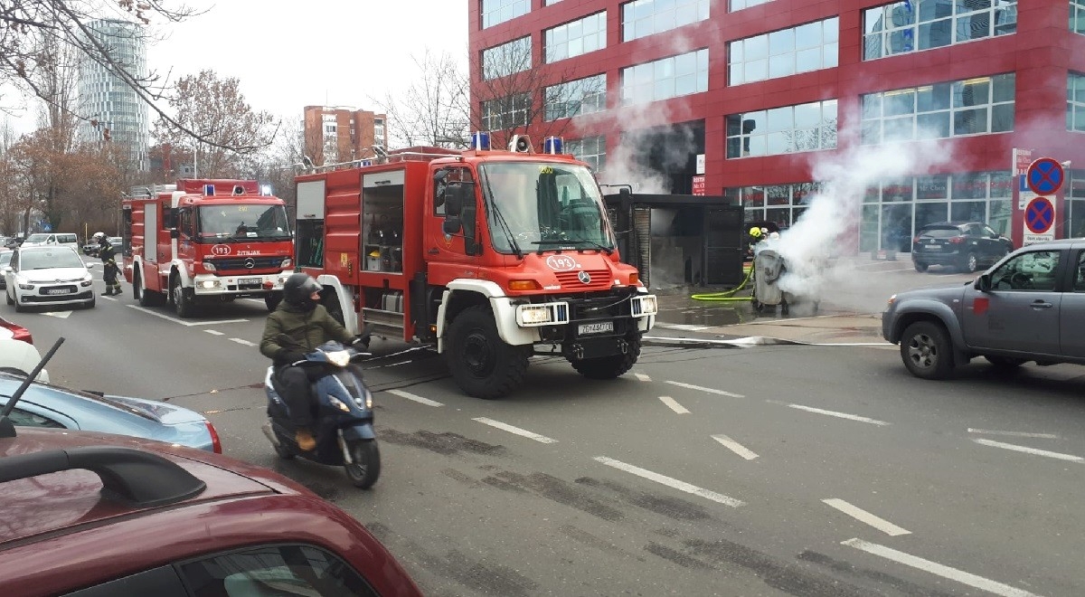 VIDEO Požar u Zagrebu, na Radničkoj se zapalio kontejner