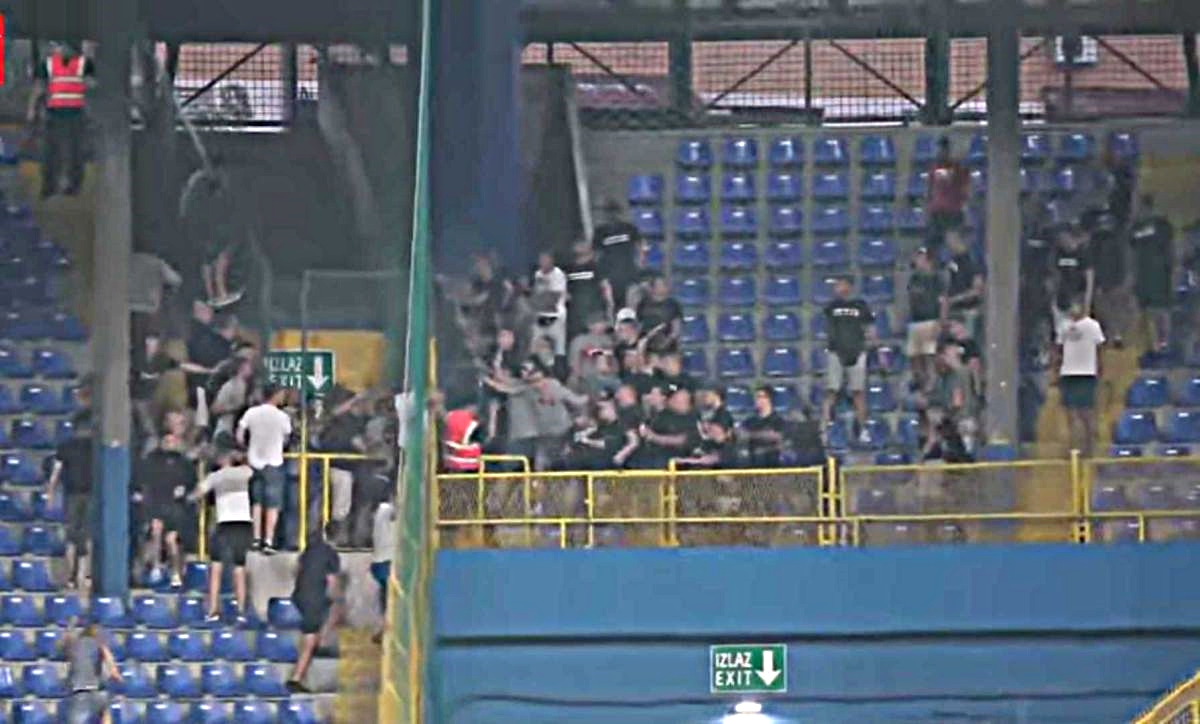 VIDEO Žestok sukob navijača Željezničara i Zrinjskog u Sarajevu