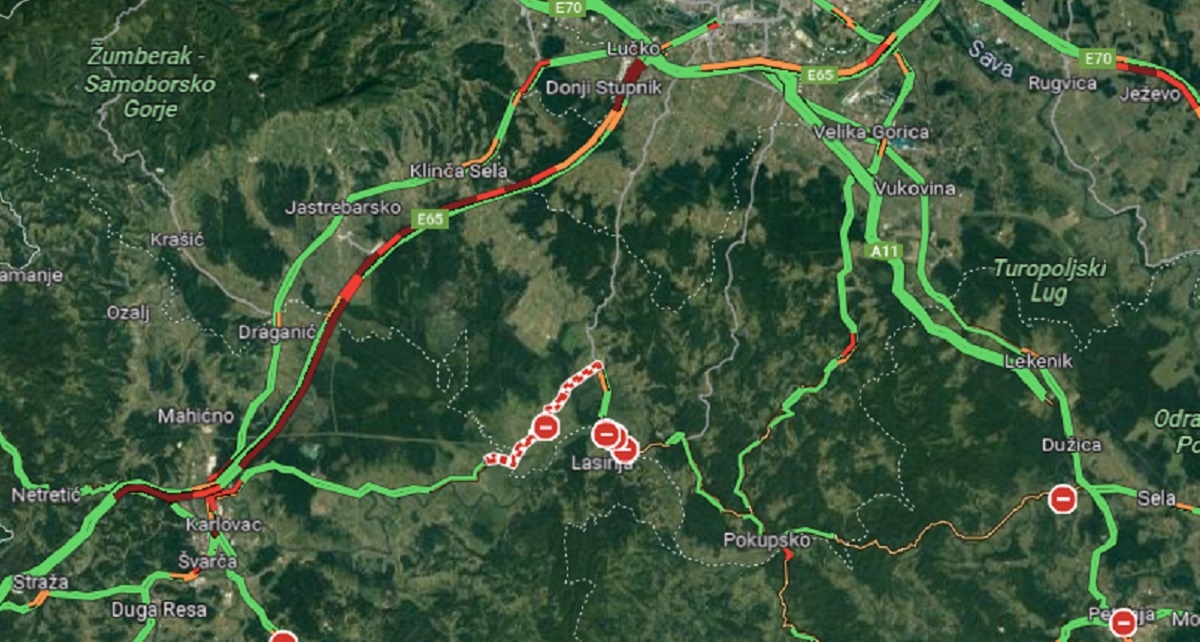Nesreća na A1. Ogromna kolona između Karlovca i Zagreba