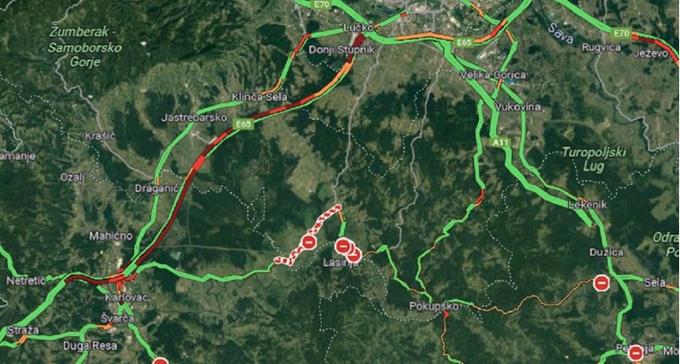 Nesreća na A1. Ogromna kolona između Karlovca i Zagreba