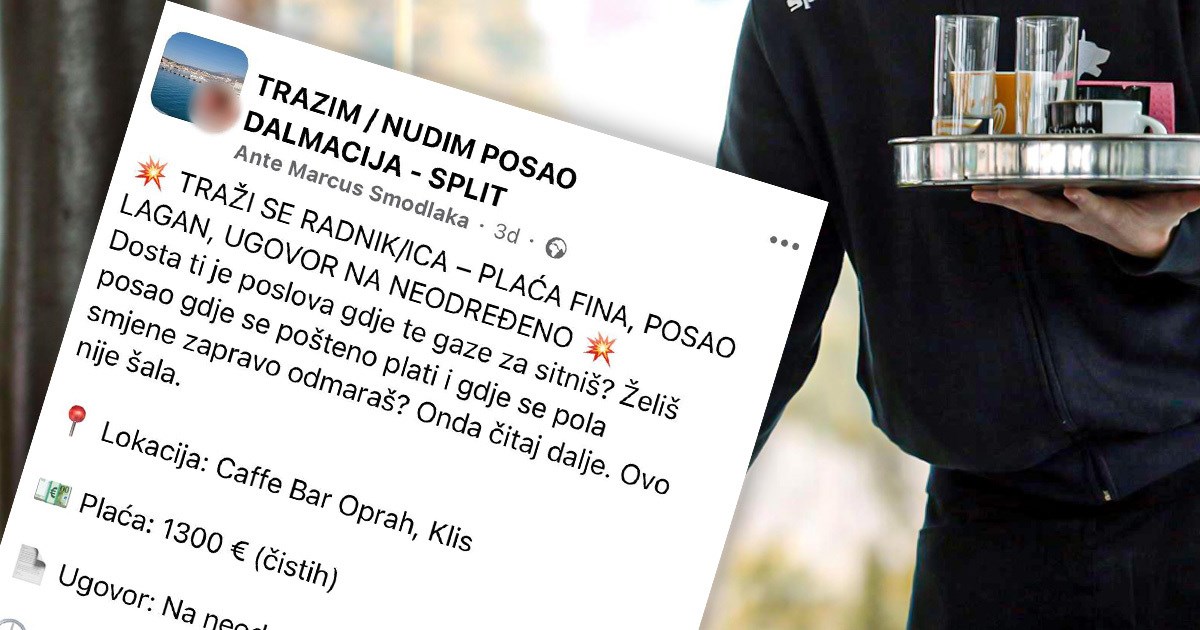 Oglas na koji se Hrvati ne javljaju: "1300 eura, a pola smjene odmaraš"