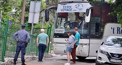 FOTO Ukrajinski autobus blokirao put prema vidikovcu na splitskom Marjanu