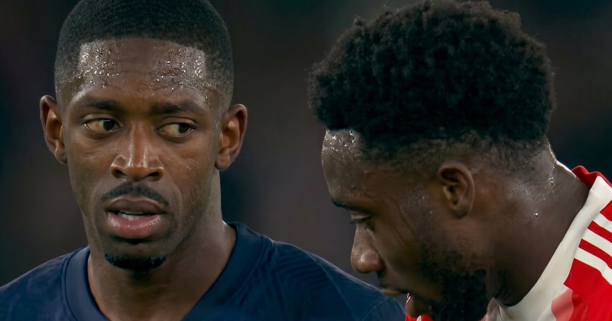 VIDEO Dembeleova reakcija na Daviesa je viralna: "Ma daj, molim te..."