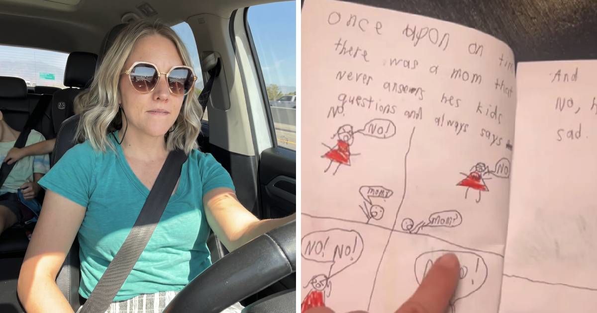 Mama pronašla crtež sina (9),  jedan detalj s njezinim likom je totalni hit