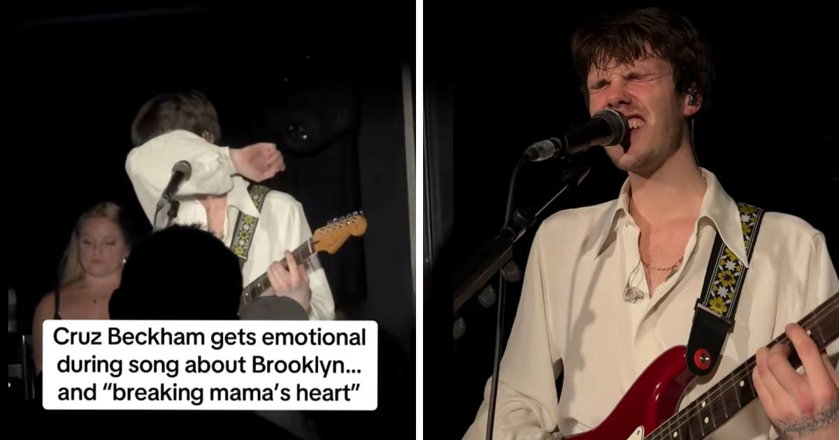 Cruz Beckham se rasplakao dok je pjevao pjesmu posvećenu bratu. Bend ga tješio