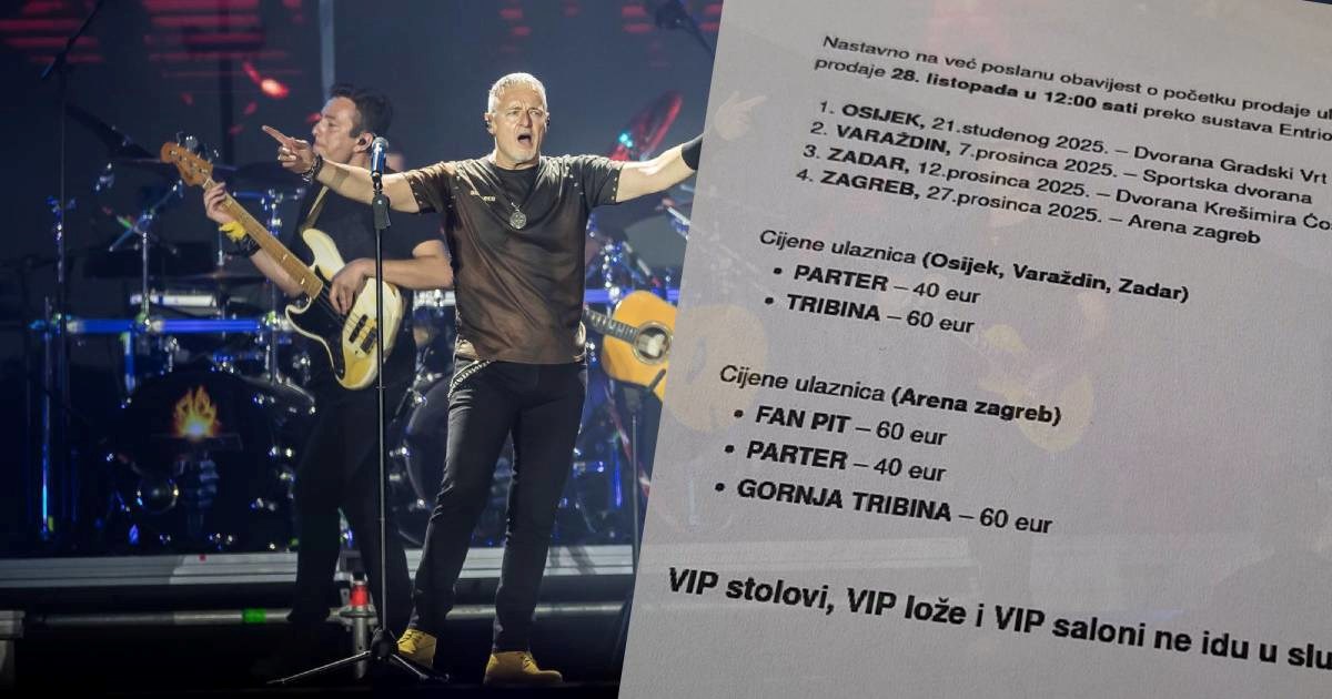 ANKETA Što kažete na cijene ulaznica za Thompsonove koncerte?