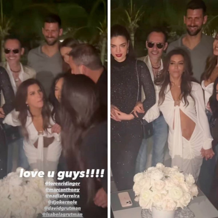 Novak Đoković bio na rođendanu Eve Longorije, objavljen video na Instagramu