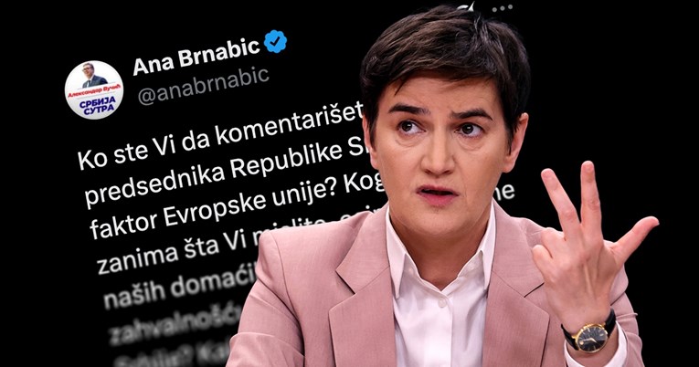Ana Brnabić napala Piculu: Tko ste vi da komentirate Vučićeve izjave?