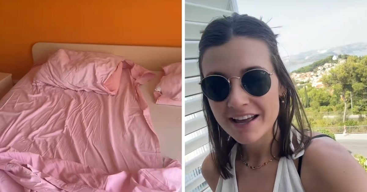 Tiktokerica došla u Hrvatsku, zbunila ju posteljina: "Pretpostavljam da to ovako ide"