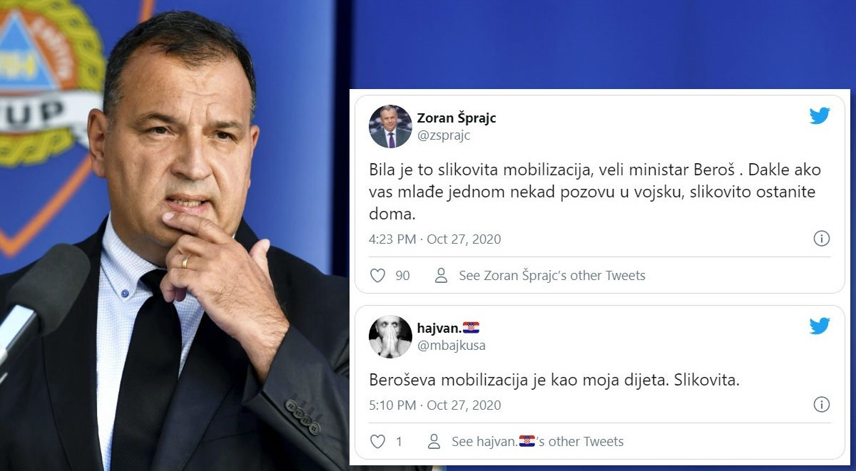 Hrvati se sprdaju s Beroševom slikovitom mobilizacijom, našalio se i Šprajc
