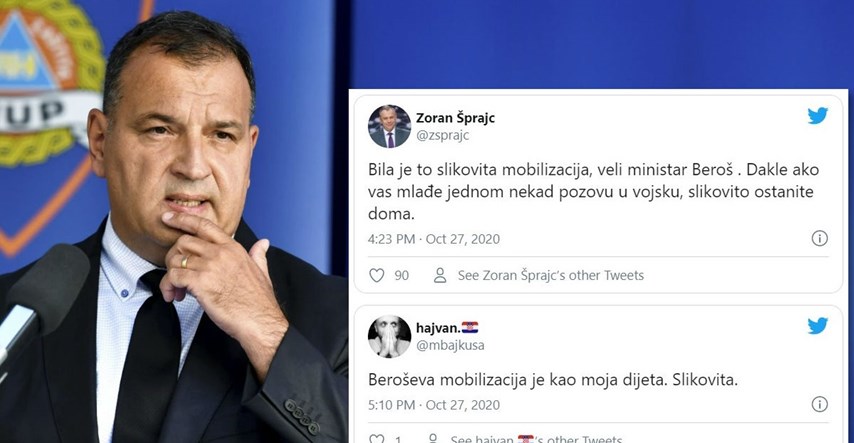 Hrvati se sprdaju s Beroševom slikovitom mobilizacijom, našalio se i Šprajc