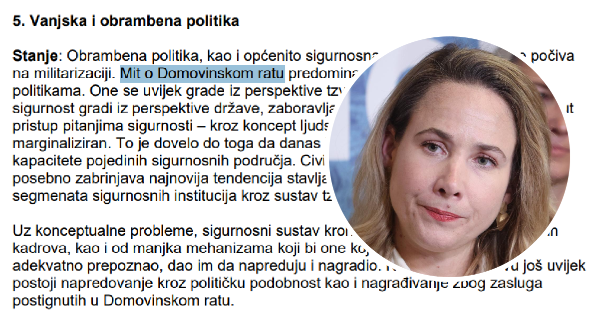 Selak Raspudić: Znate li koja stranka u svom programu tvrdi da je Domovinski rat mit?