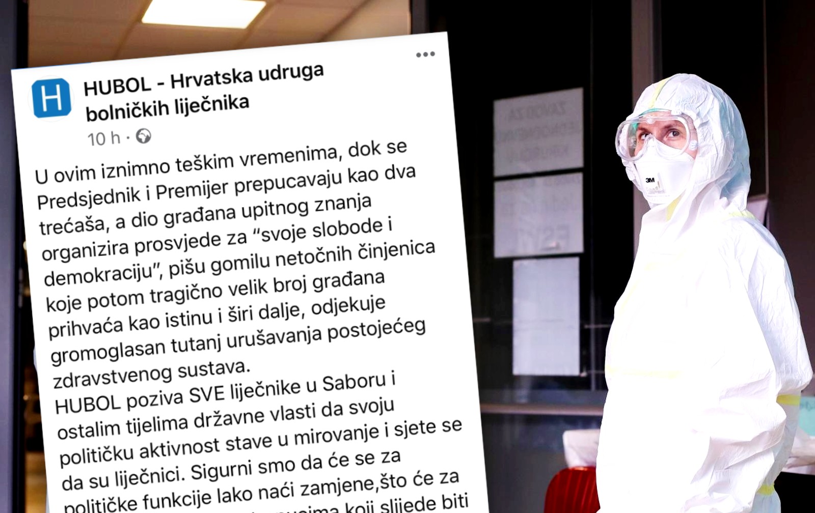 Pročitajte apel liječnicima u politici da se i oni mobiliziraju zbog korone