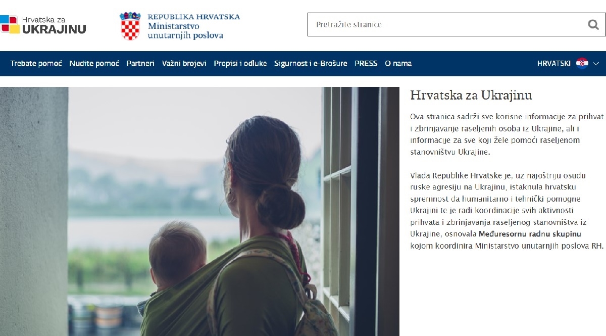 Pokrenuta web stranica Hrvatska za Ukrajinu