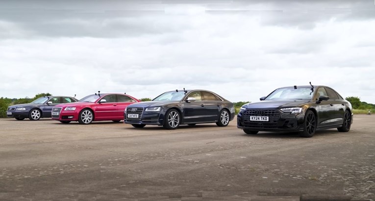 Britanci okupili sve Audi S8 generacije. Jason Statham stvarno je uživao u njima