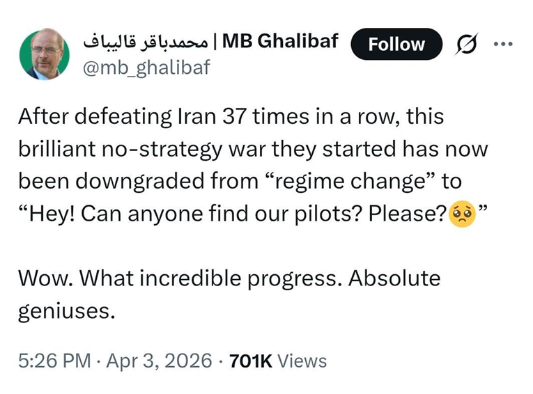 Iranski dužnosnik se ruga Americi: "Wow. Kakav napredak. Apsolutni genijalci"