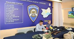 FOTO Osječka policija uhitila dvojicu muškaraca s 15 kila marihuane i oružjem