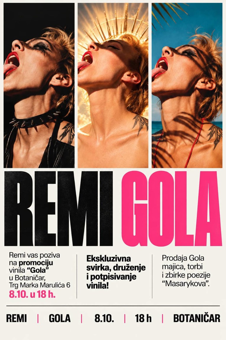 Remi slavi uspjeh albuma "Gola" akustičnom svirkom u Botaničaru