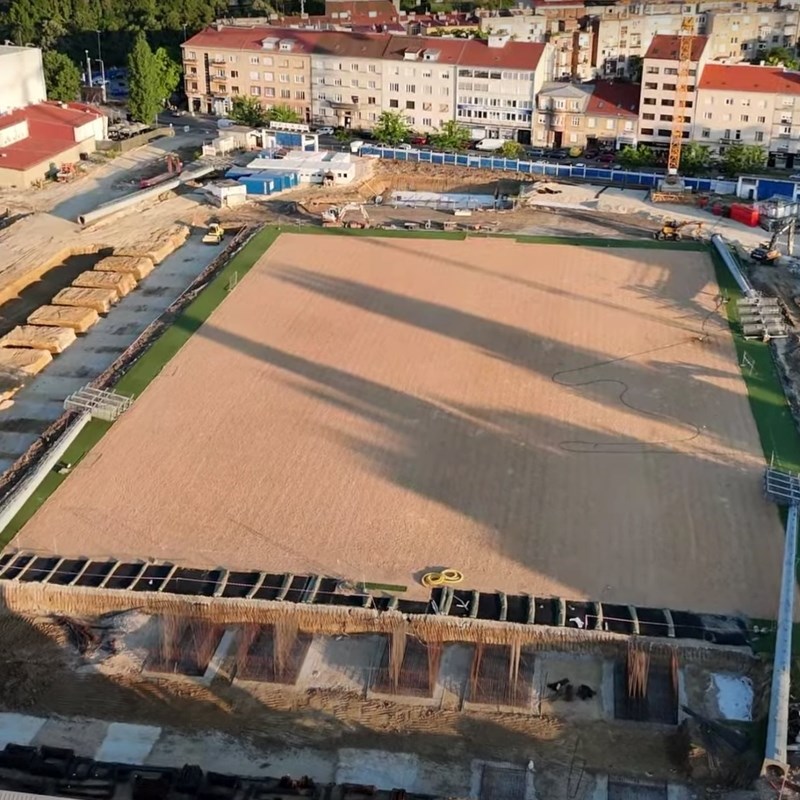 VIDEO Kranjčevićeva izgleda neprepoznatljivo. Radovi napreduju, niče nova tribina