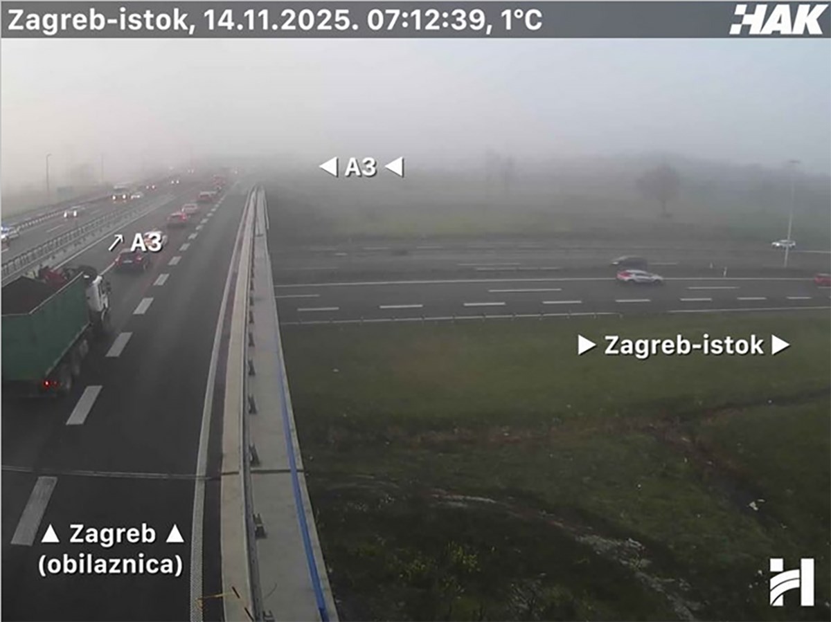 Magla i radovi usporavaju promet. Na zagrebačkoj obilaznici kolona 3 kilometra