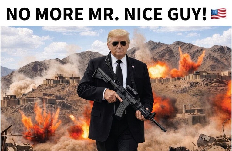 Trump objavio sliku s automatskom puškom. "Iran nikako da se sabere. Neka se opameti"