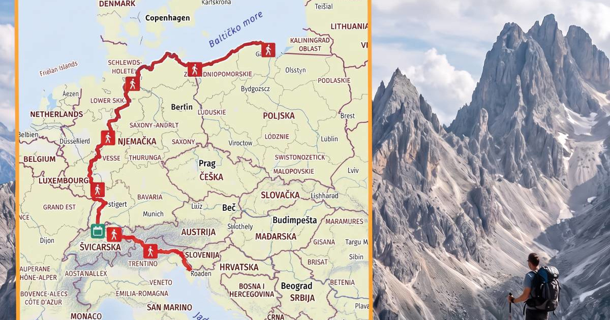 Nova planinarska staza od Poljske do Italije. Duga je gotovo 3.500 km