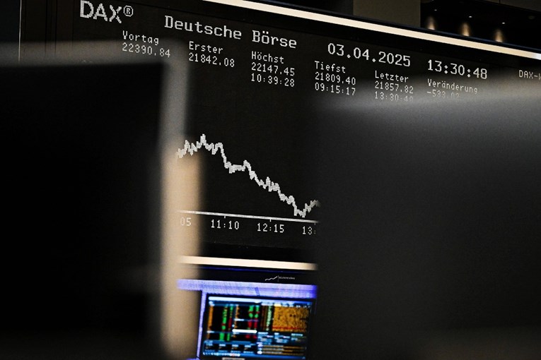 Drastično pale europske burze