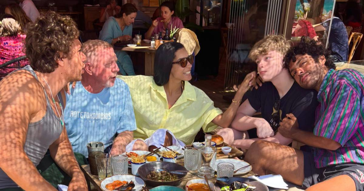 Boris Becker ljetuje sa suprugom i sinovima iz prijašnjih brakova, objavio je fotke