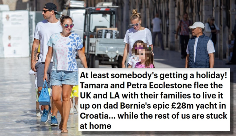 Britanski tabloid podrugljivo o odmoru sestara Ecclestone u Hrvatskoj: Pobjegle su