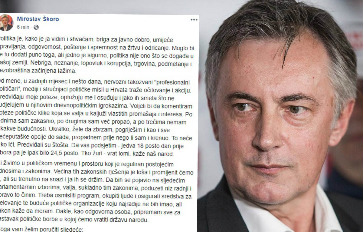 Javio se Škoro, otkrio sljedeće korake