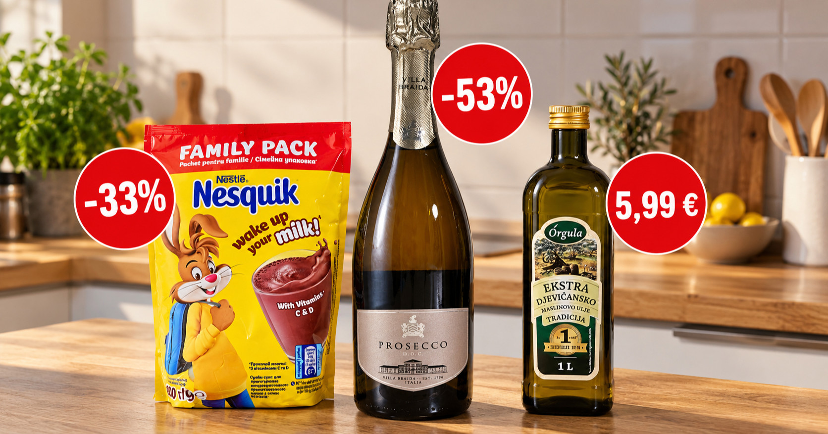 Najbolje cijene danas: Prosecco Villa Braida na -53%, Orgula maslinovo ulje 5,99 eura