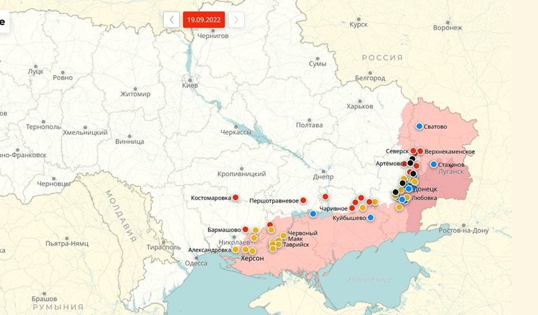 FOTO Ovo je ruska karta ratnih događaja u Ukrajini
