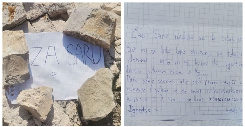 Zbog poruke koju je mladić iz Beograda ostavio na plaži cijela Pula traži jednu Saru
