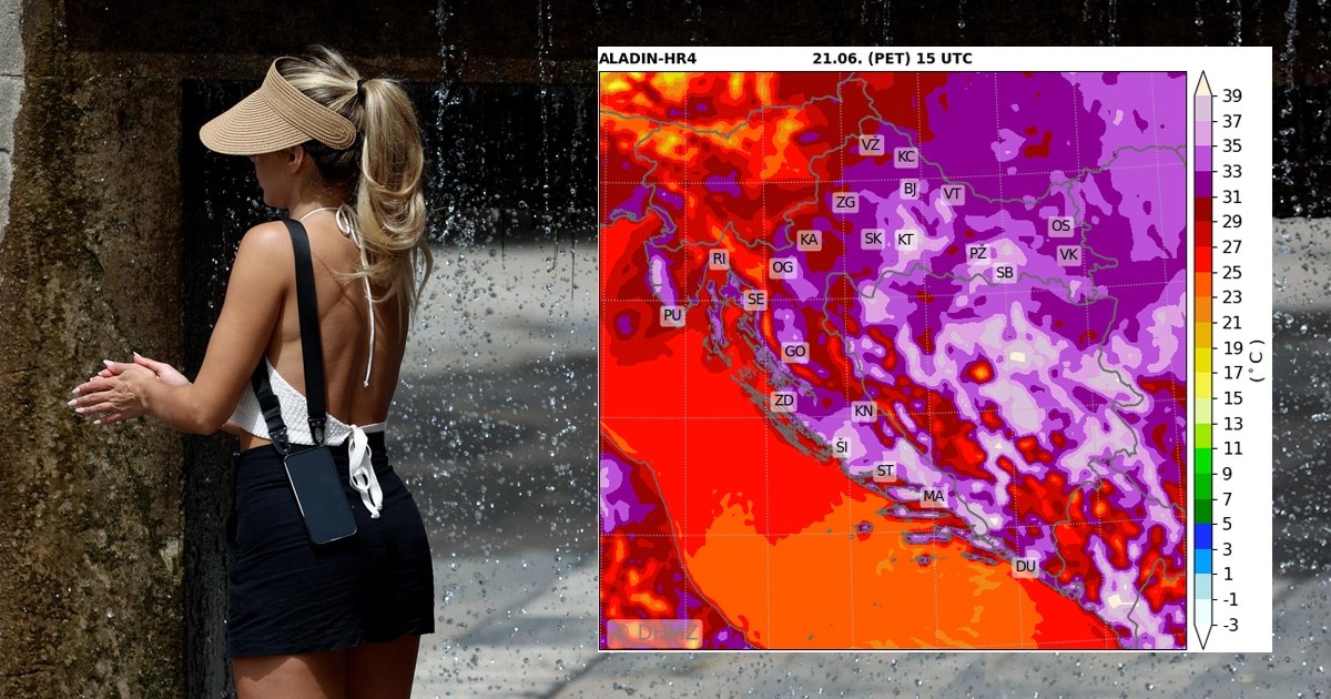 Danas je vrhunac toplinskog vala. Na snazi upozorenja, temperature do 40