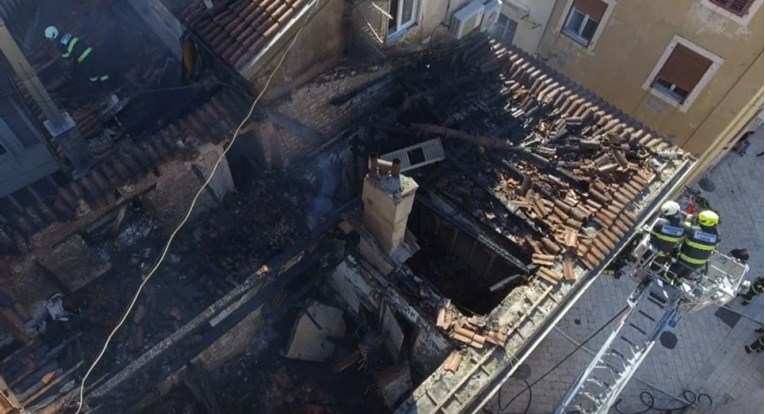 Fotografije iz zraka: Pogledajte što je od zgrade u Zadru ostalo nakon požara