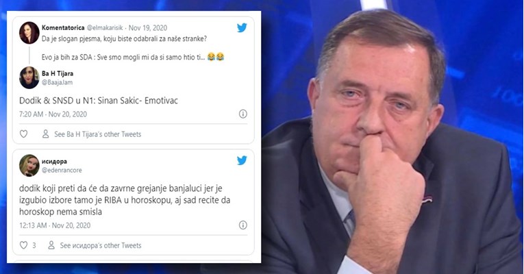 Twitter forama uništava Dodika: "Kad dođem na ispit pa ponavljam samo ono što znam"