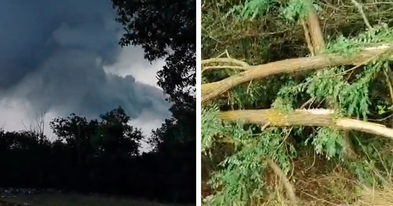 VIDEO Nevrijeme i u Istri, pijavica rušila stabla