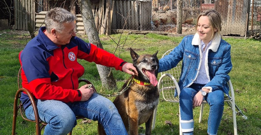 Pas Dracko je Gabrijelu pronašao ispod ruševina u Petrinji. Danas su se upoznali