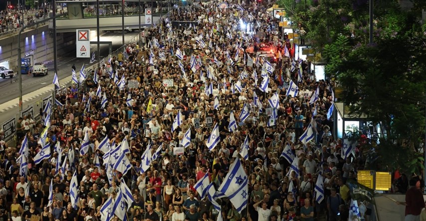 FOTO Deseci tisuća Izraelaca prosvjedovali protiv Netanyahuove vlade