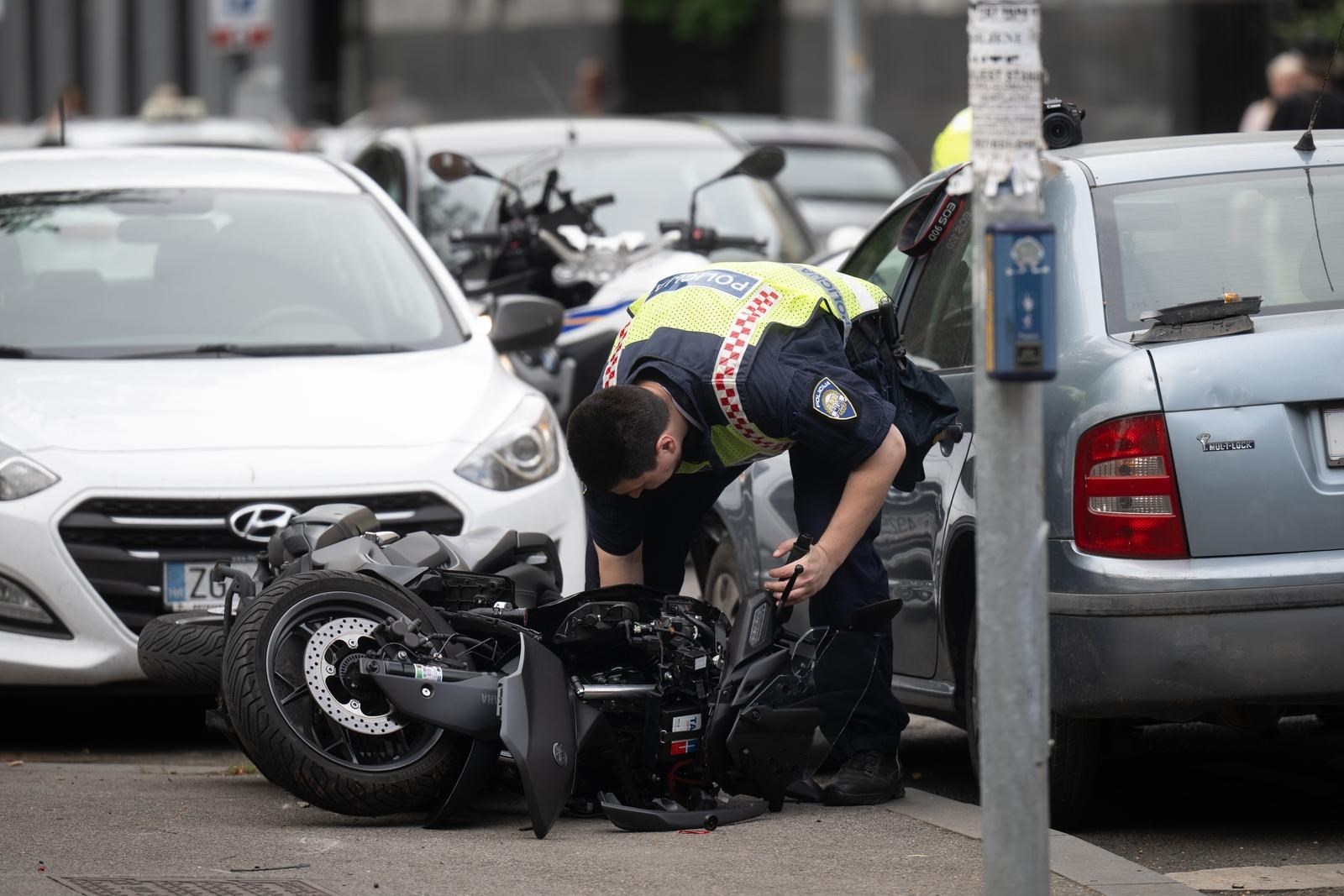 U Zagrebu sudar motocikla i auta